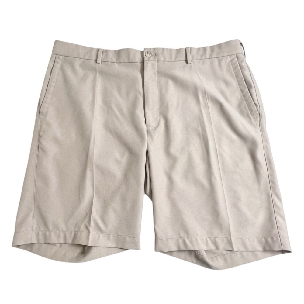 Peter Millar‎ Mens 38 Tan Polyester 9" Inseam Golf Shorts